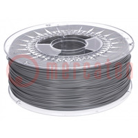 Filament: ABS+; Ø: 1.75mm; grey; 230÷240°C; 1kg