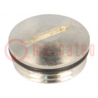Chape; PG11; IP68; laiton; Placage: nickel; SKINDICHT®; avec joint