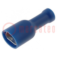 Connecteur: plat; 6,3mm; 0,8mm; femelle; 1,5÷2,5mm2; serrage; bleu