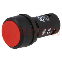 Switch: push-button; 22mm; Stabl.pos: 1; NC; red; none; 1A/240VAC