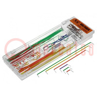 Connection cable; 22AWG; Features: tinned tips; 140pcs.