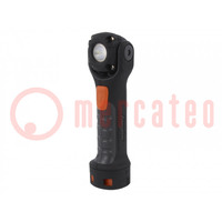 Torch: LED; waterproof; 5h; 300lm; IPX4; HARDCASE