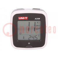 Meter: teller; Bereik: 0÷500ug/m3; -10÷50°C; Display: LCD 2"
