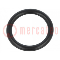 Guarnizione O-ring; caucciù NBR; Thk: 3,5mm; Øint: 22mm; nero