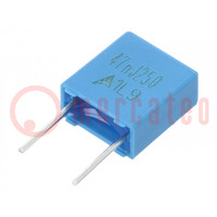 Capacitor: polyester; 0.047uF; 160VAC; 250VDC; 5mm; ±5%; -55÷125°C