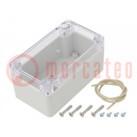 Enclosure: multipurpose; X: 65mm; Y: 115mm; Z: 55mm; Ritec; IP65