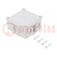 Enclosure: junction box; X: 91mm; Y: 91mm; Z: 51mm; duroplast; IP54