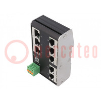 Switch Ethernet; onbeheerbaar; Aantal poorten: 8; 9÷36VDC; RJ45