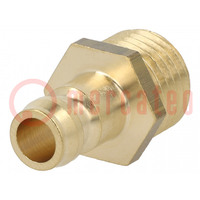 Quick connection coupling; max.15bar; Thread: M14x1,5; -20÷200°C