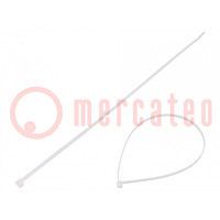 Cable tie; L: 390mm; W: 4.6mm; polyamide; 225N; natural; Ømax: 110mm