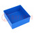 Boîte; polystyrène; bleu; 108x108x45mm; EuroPlus Insert 45