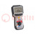 Multiméter: szigetelési ellenállás; LCD; VAC: 10mV÷600V; 1nF÷10uF