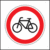 Winkelschild - Fahrradverbot, Rot/Schwarz, 20 x 20 cm, Aluminium, Weiß, Symbol