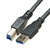 Cablenet 2m USB 3.0 Type A Male - USB 3.0 Type B Male Black Cable