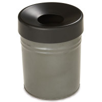 Abfallbehälter TKG selbstlöschend FIRE EX, 30 ltr.,weiß, rot, blau, lichtgr., graphit, schwarz Version: 6 - graphit