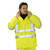 Warnschutzbekleidung Regenjacke, gelb, wasserdicht, Gr. S-XXXXL Version: XXXXL - Größe XXXXL