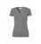 HAKRO Damen V-Shirt Stretch #172 Gr. S grau-meliert