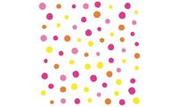 PAPSTAR Motiv-Servietten "Colorful Dots", 330 x 330 mm, pink (6488346)