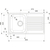 Skizze zu REGINOX 2D-Spüle Centurio 10-CC ohne Überlauf, 490 x 850 mm, Edelstahl