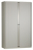 Bisley roldeurkast, ft 198 x 120 x 43 cm (h x b x d), 4 legborgen, lichtgrijs