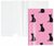 Okładka na książeczkę zdrowia dla zwierząt Biurfol Koty, A6, 105x148mm, różowo-czarny