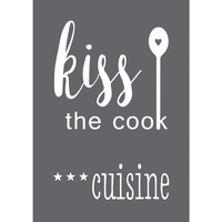 Produktfoto: Schablone Kiss the cook A5