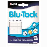 BOSTIK MASILLA ADHESIVA BLU TACK CUARTEADO 55GR BLANCO