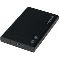 LogiLink USB 3.0 2,5" Extern. Super Slim, screwless, schwarz