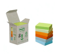 Post-It 653-1GB pouch autoadesiva Quadrato Verde, Azzurro, Arancione, Giallo Autoadesivo