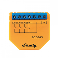 Shelly Plus i4 DC electrical relay Orange