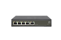 LevelOne GES-2105P switch di rete Gestito L2 Gigabit Ethernet (10/100/1000) Supporto Power over Ethernet (PoE) Nero