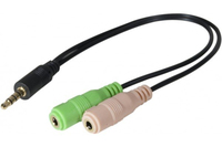 Dacomex 194013 câble audio 0,12 m 3,5mm 2 x 3.5mm Noir