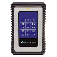 DataLocker DL3 2TB USB3 PIN Authenticated 256bit AES Encrypted HDD