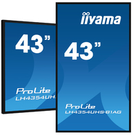 iiyama LH4375UHS-B1AG Signage Display 108 cm (42.5") LCD Wi-Fi 500 cd/m² 4K Ultra HD Built-in processor Android 8.0 18/7