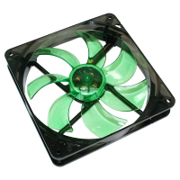 Cooltek Silent Fan 140 Boitier PC Ventilateur 14 cm Noir, Vert