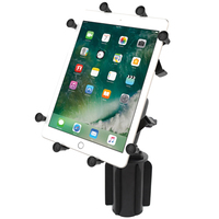 RAM Mounts X-Grip with RAM-A-CAN II Cup Holder Mount for 9"-10" Tablets