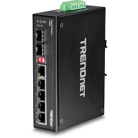Trendnet TI-G62 łącza sieciowe Nie zarządzany L2 Gigabit Ethernet (10/100/1000) Czarny