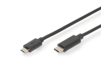 Digitus USB Type-C Anschlusskabel, Type-C- mikro B, Ver. USB 2.0