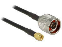 DeLOCK 5m CFD200 coax-kabel SMA Zwart