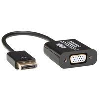 Tripp Lite P134-06N-VGA-V2 video kabel adapter 0,15 m DisplayPort VGA (HD15) Zwart