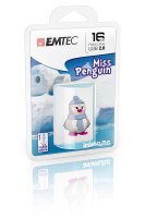 Emtec Miss Penguin unità flash USB 16 GB USB tipo A 2.0 Blu, Porpora, Bianco