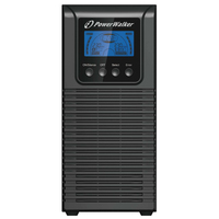 PowerWalker VFI 1000 TGS szünetmentes tápegység (UPS) Dupla konverziós (online) 1 kVA 900 W 3 AC kimenet(ek)