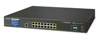 PLANET GS522016UP2XV L3 Gigabit Ethernet (10/100/1000) Power over Ethernet (PoE) 1.25U Black