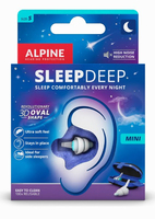 Alpine SleepDeep Wiederverwendbarer Ohrstöpsel Blau, Weiß