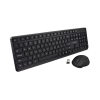 V7 CKW350US toetsenbord Inclusief muis RF Draadloos QWERTY Amerikaans Engels Zwart