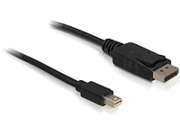 DeLOCK 3m Displayport Cable mini DisplayPort Schwarz