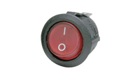 Distrelec RND 210-00546 Elektroschalter Rocker switch Schwarz, Rot