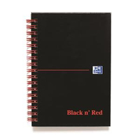 Hamelin 100080448 writing notebook A6 140 sheets Black, Red