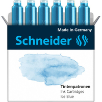 Schneider Schreibgeräte Pastel inktcartridge 6 stuk(s) Origineel Blauw