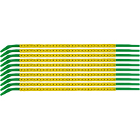 Brady SCNG-09-4 cable marker Black, Yellow Nylon 300 pc(s)
